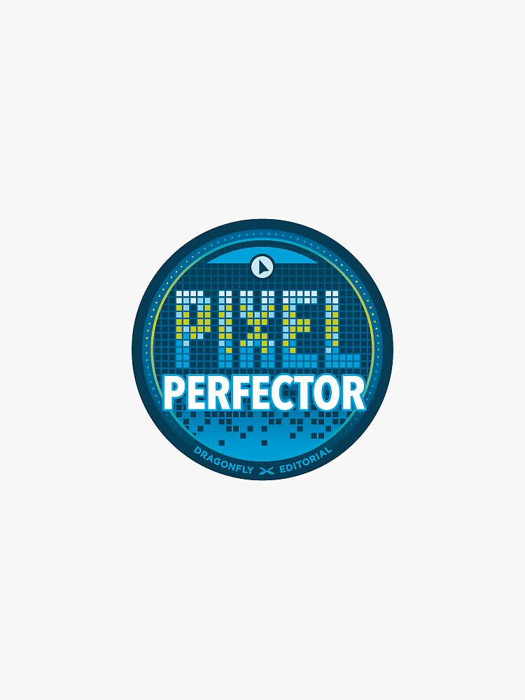 Thumbnail 3 of 3, Sticker, Pixel Perfector designed and sold by samdragonfly99.