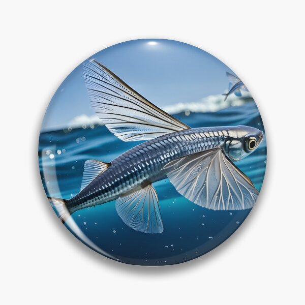 Item preview, group flying fish leaping out of the ocean designed and sold by wonderisland.