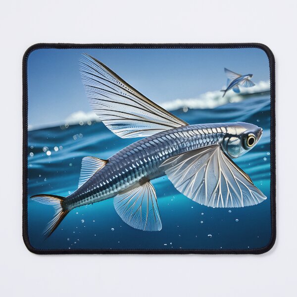 Item preview, group flying fish leaping out of the ocean designed and sold by wonderisland.