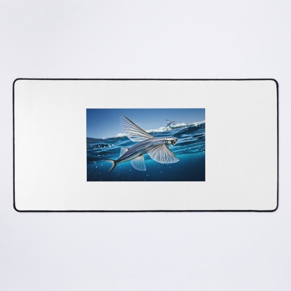 Item preview, group flying fish leaping out of the ocean designed and sold by wonderisland.