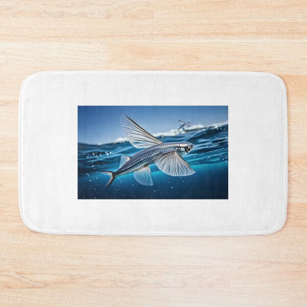 Item preview, group flying fish leaping out of the ocean designed and sold by wonderisland.