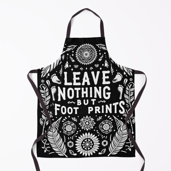 Item preview, Leave Nothing But Footprints – Eco-Friendly Adventure designed and sold by OzzFrequency.
