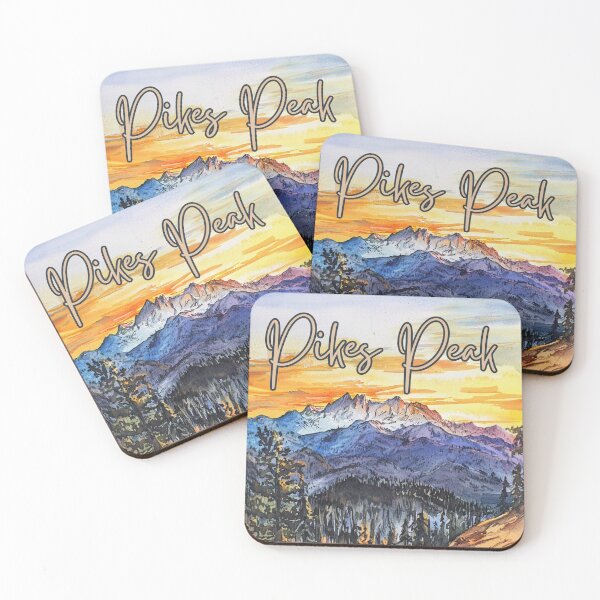 Item preview, Pikes Peak Colorado Sunset Mountain Landscape designed and sold by TuncGK.