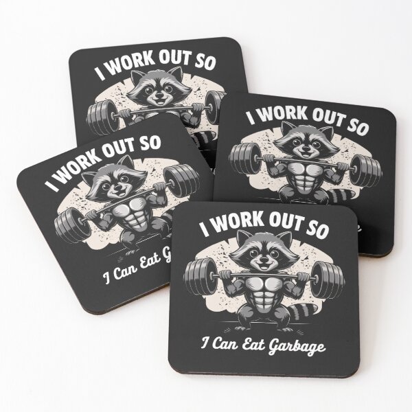 Item preview, I workout so i can eat garbage designed and sold by BugiDesignArt.