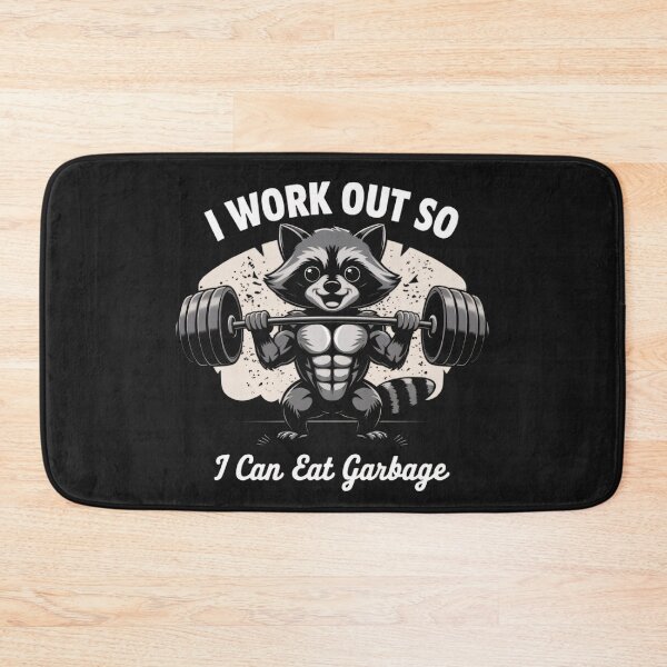 Item preview, I workout so i can eat garbage designed and sold by BugiDesignArt.