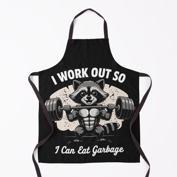 Item preview, I workout so i can eat garbage designed and sold by BugiDesignArt.