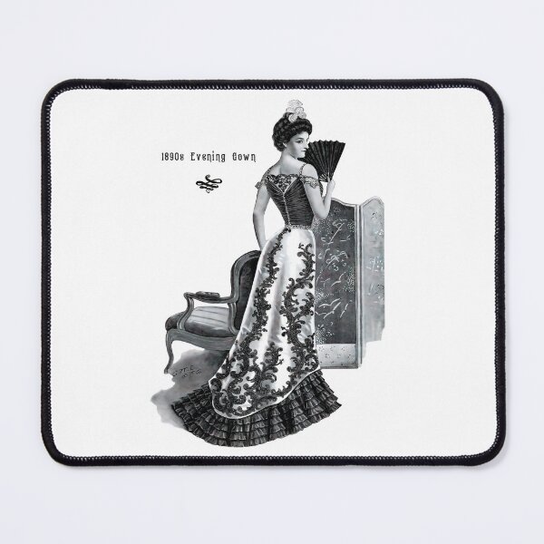 Item preview, 1899 Victorian Lady in Evening Gown designed and sold by xposedbydesign.