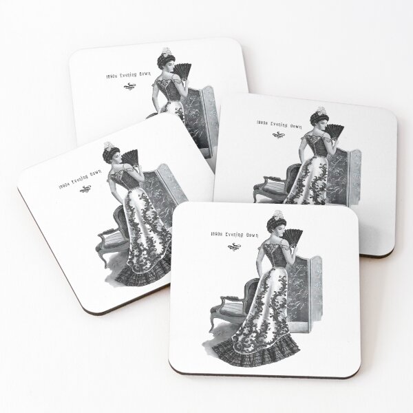 Item preview, 1899 Victorian Lady in Evening Gown designed and sold by xposedbydesign.