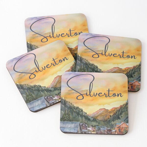Item preview, Silverton Colorado Historic Mountain Town Poster designed and sold by TuncGK.