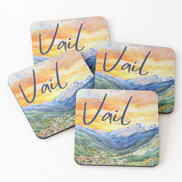 Item preview, Vail Colorado Snowy Mountain Resort Art designed and sold by TuncGK.