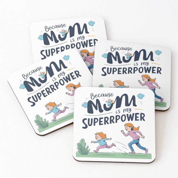 Item preview, Because Mom is My Superpower designed and sold by BaisaStudio.