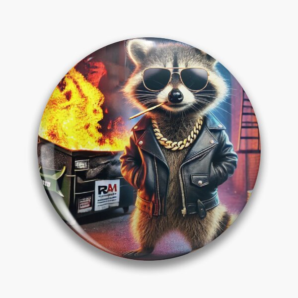 Item preview, Stay Trashy, Funny Design, Raccoon Art, Trash Panda quote designed and sold by Nicolelynndecor.