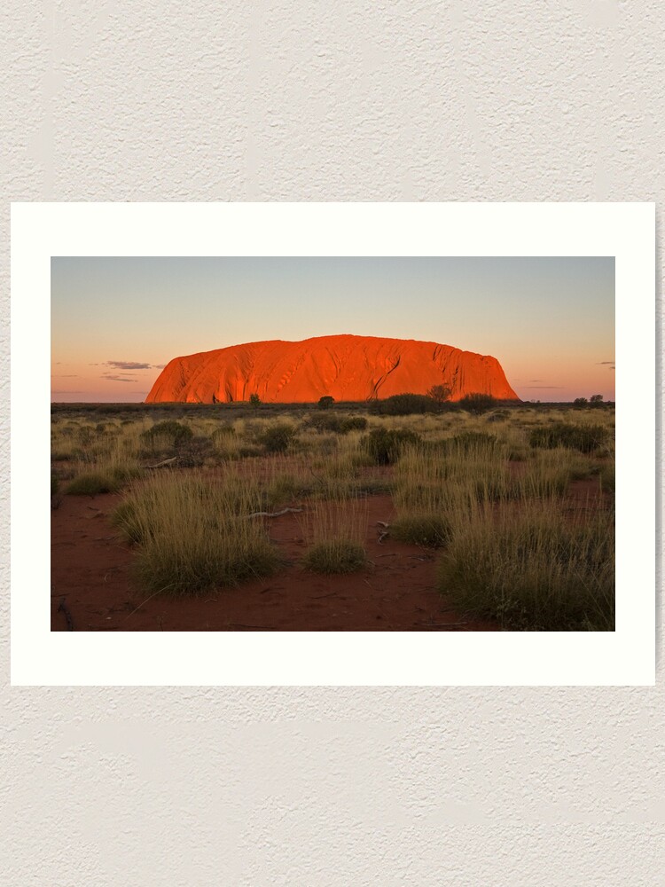 Alternate view of Sunset on Uluru Art Print
