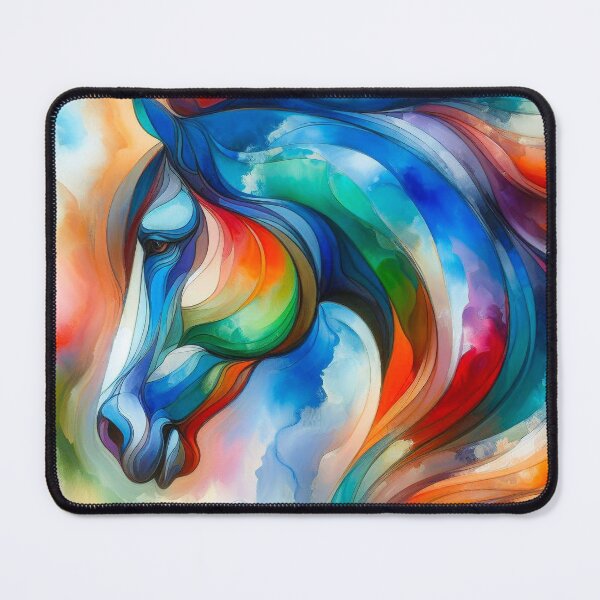 Item preview, Abstract horse portrait designed and sold by QuanntixArt.