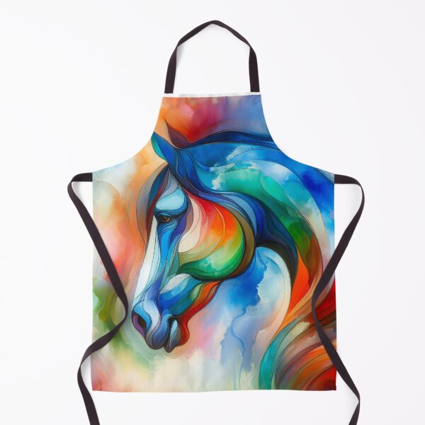 Item preview, Abstract horse portrait designed and sold by QuanntixArt.