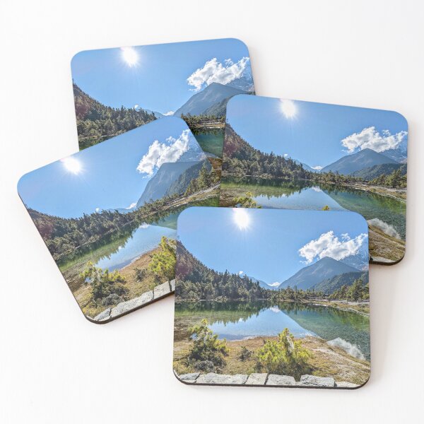 Item preview, Lakeside in the Himalayan Annapurna mountains designed and sold by GalleriaPic.