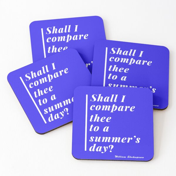 Item preview, Shall I Compare Thee Quote Design 1 designed and sold by DigitalandPhoto.