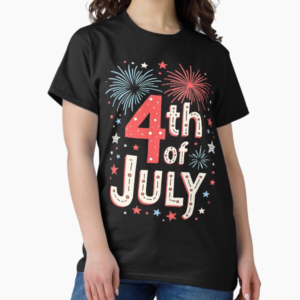 Vista previa del artículo con la obra «4th of July - July Forth Fireworks», diseñado y vendido por DaddysQuest.