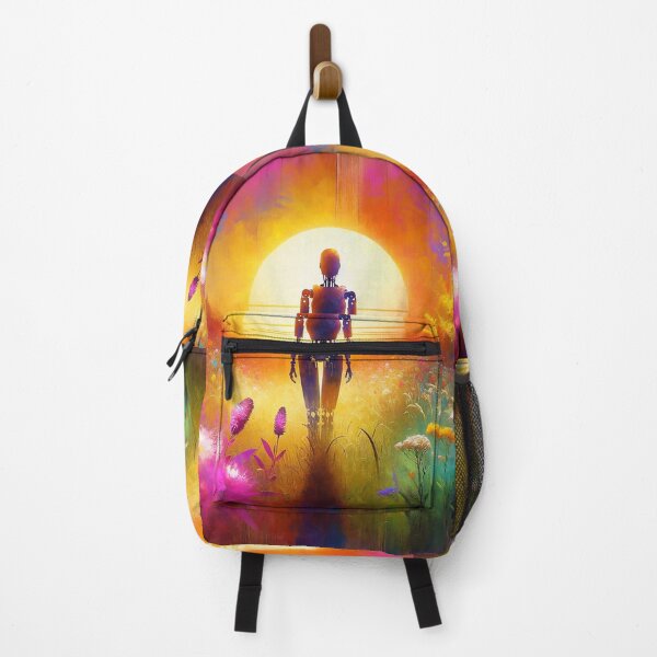 Item preview, Female Robot in a Wild Garden at Sunset designed and sold by M-Y-A-R-T-.