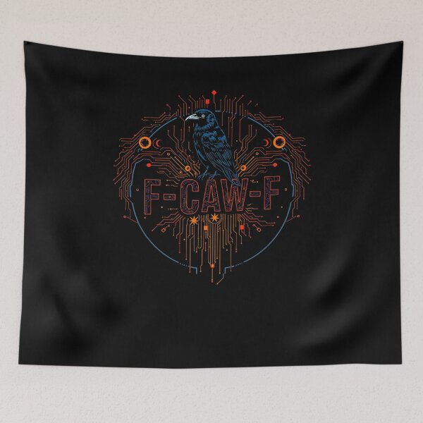 Item preview, Black Crow Black Bird F-CAF-F Electric Crow Electric Raven designed and sold by CottonWonders.