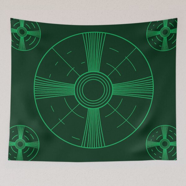 Item preview, Retro TV test pattern in green colors designed and sold by Jdawnink.