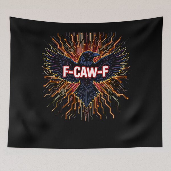 Item preview, Black Crow Black Bird F-CAF-F Electric Crow Electric Raven designed and sold by CottonWonders.