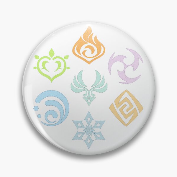 Item preview, Genshin Elements (Circle) designed and sold by WPCLLC.