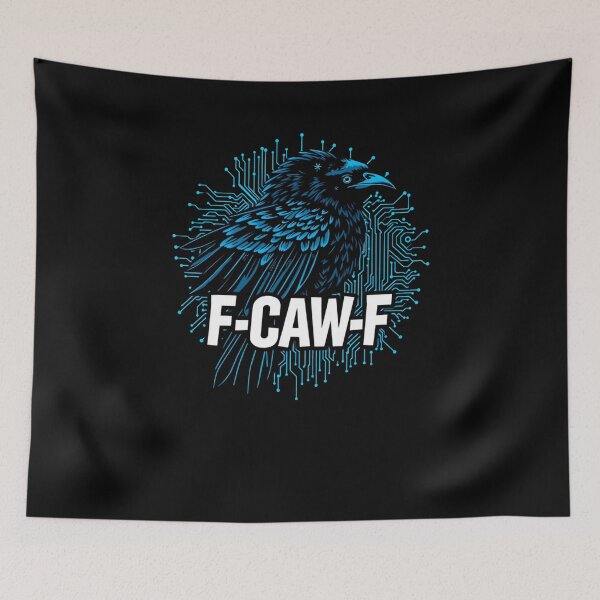 Item preview, Black Crow Black Bird F-CAF-F Electric Crow Electric Raven designed and sold by CottonWonders.