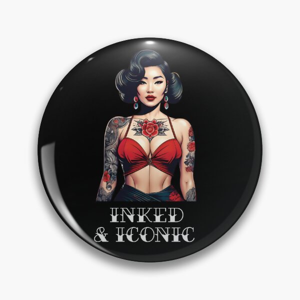 Item preview, Retro Vintage Pinup Woman Girl for Tattoo Lovers designed and sold by Apotheosis by Irie Meraki.
