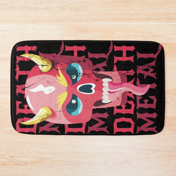 Item preview, DEATH METAL - Furious skull with horns and tongue out designed and sold by GreissDesign.