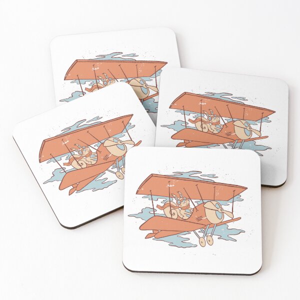 Item preview, Squirrel Flying Vintage Plane designed and sold by mermaids001.
