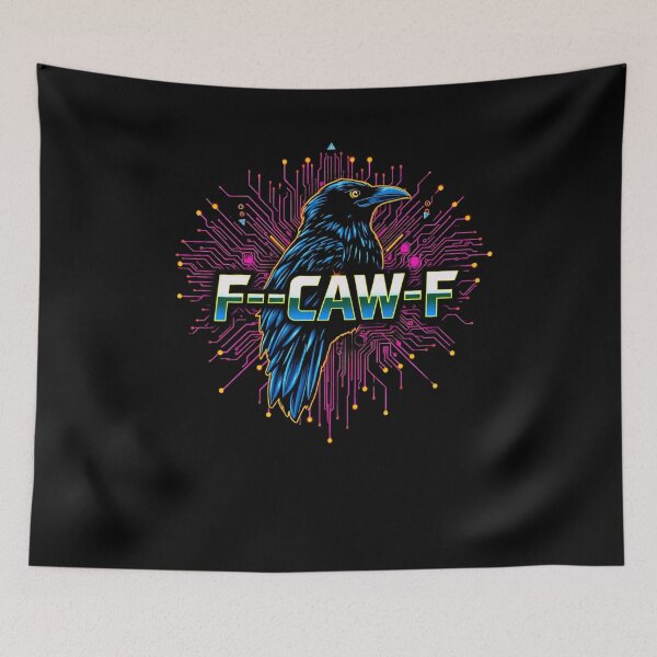 Item preview, Black Crow Black Bird F-CAF-F Electric Crow Electric Raven designed and sold by CottonWonders.