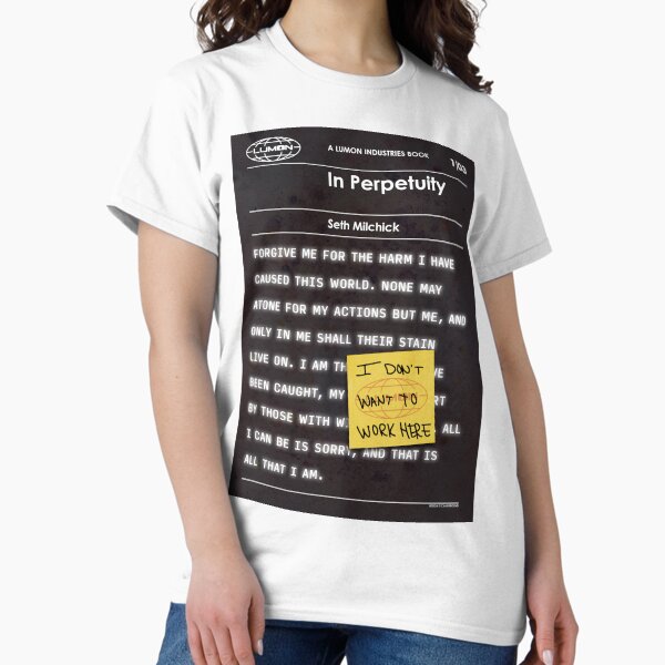 Artikel-Vorschau von Severance Retro-Buchcover: S1 E3 In Perpetuity, designt und verkauft von chayground.