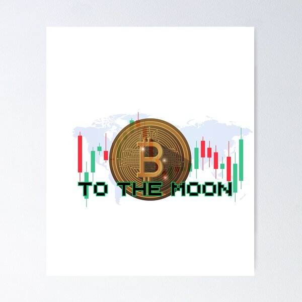 Item preview, bitcoin to the moon designed and sold by Mr and Mrs B.