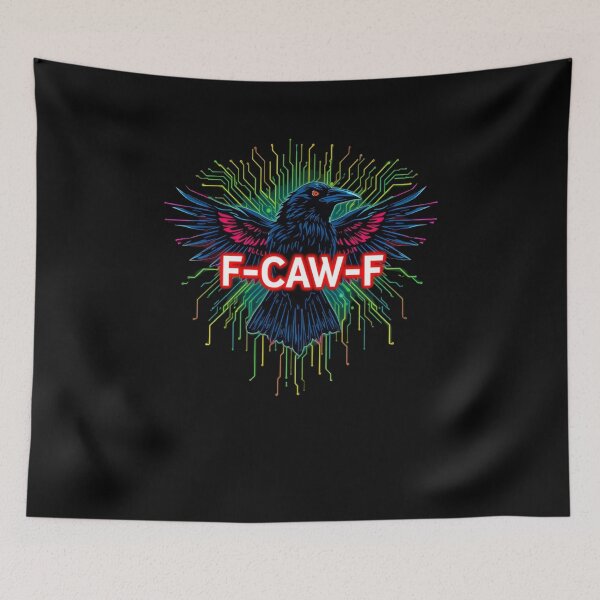 Item preview, Black Crow Black Bird F-CAF-F Electric Crow Electric Raven designed and sold by CottonWonders.