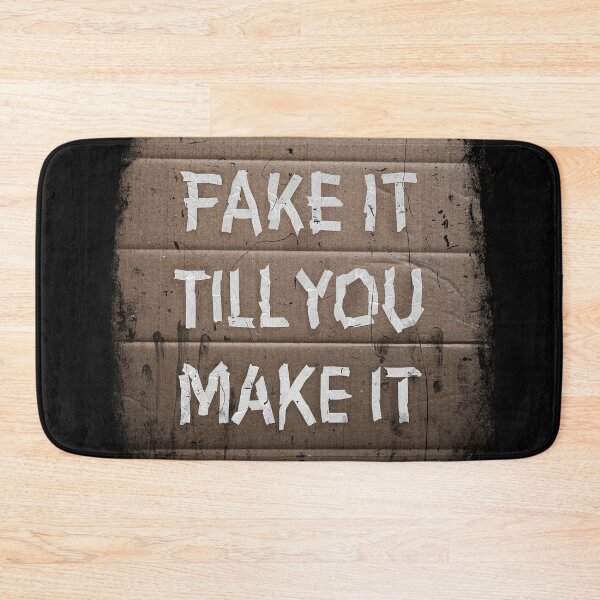 Item preview, FAKE IT TILL YOU MAKE IT – DIY Aesthetic Quote for Creatives & Developers designed and sold by testvvave.