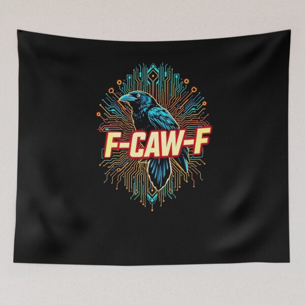 Item preview, Black Crow Black Bird F-CAF-F Electric Crow Electric Raven designed and sold by CottonWonders.