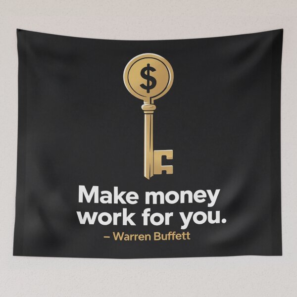 Item preview, Warren Buffett inspirational phrase design designed and sold by Motivated Sensei.