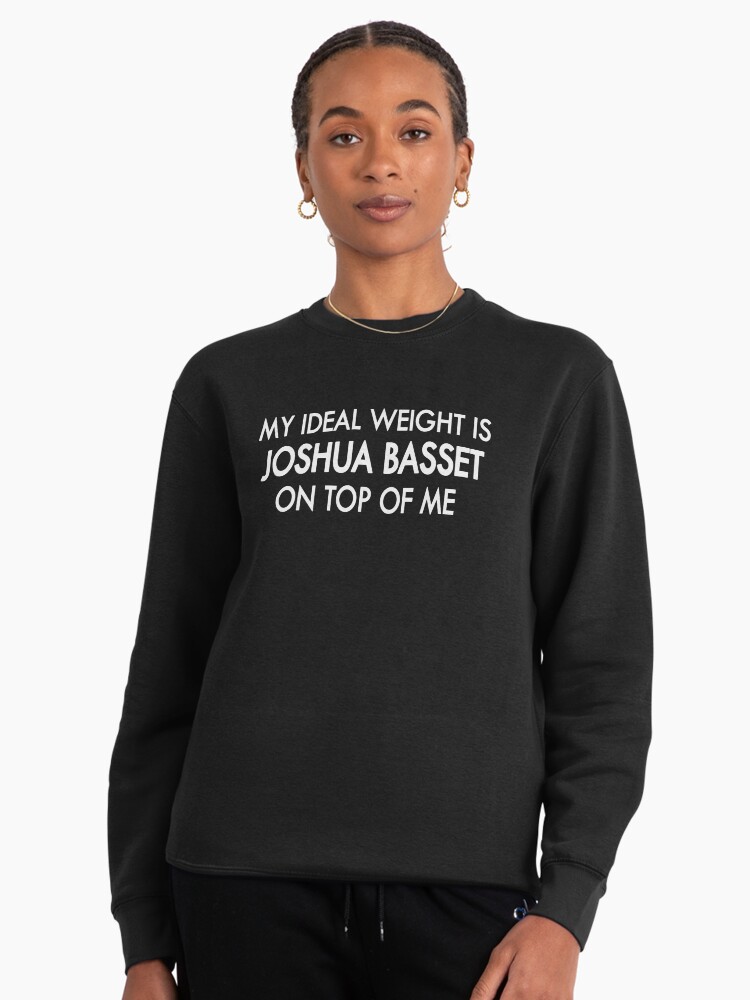 My ideal weight is Joshua Basset on top of me Black White Zipped Hoodie