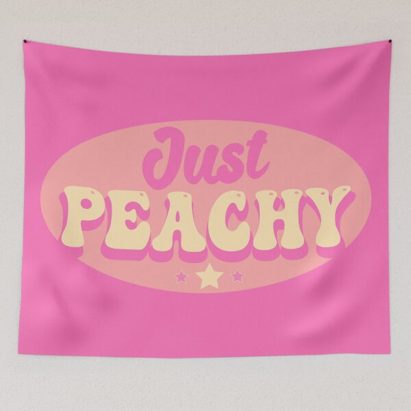 Item preview, Just Peachy Retro-Style Sarcastic Quote designed and sold by CreativeBridge.