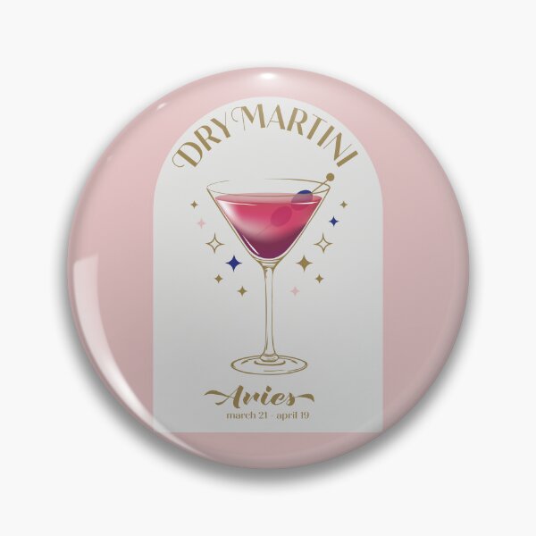 Item preview, Dry Martini Cocktail Zodiac Sign designed and sold by cafelab.
