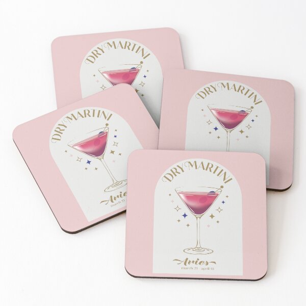 Item preview, Dry Martini Cocktail Zodiac Sign designed and sold by cafelab.