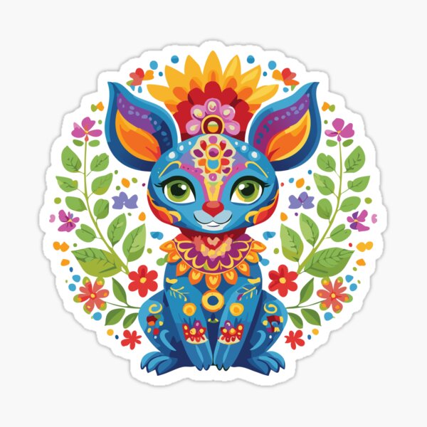 Item preview, Xoloitzcuintli colorido con flores populares designed and sold by TrendStitch Co..