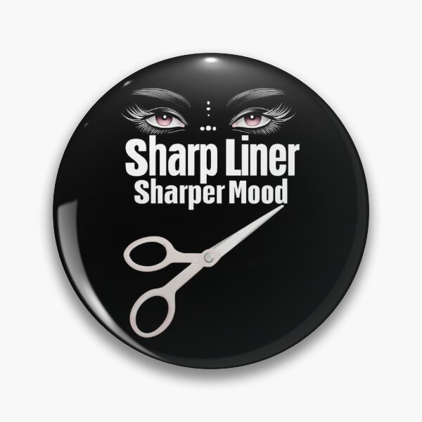 Item preview, Sharp Liner, Sharper Mood – Bold Beauty Graphic for Makeup Lovers T-Shirt designed and sold by TeesByOquad.
