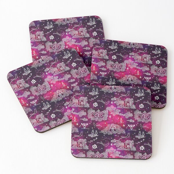 Item preview, Sky children of the light fan art pink galaxy designed and sold by Alessandro Remo Mazzoni Remotextiles.