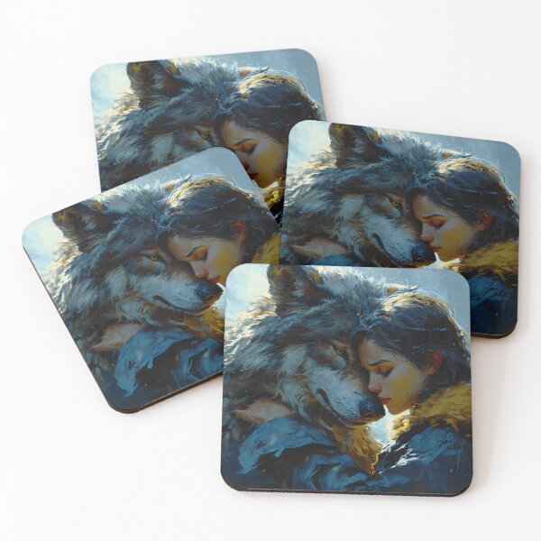 Item preview, Woman and Wolf  designed and sold by Dawn van Doorn.