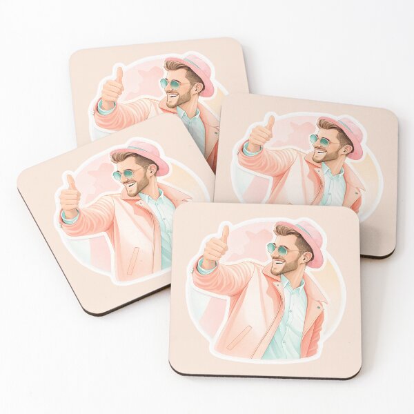 Item preview, Trendy smiling hipster designed and sold by AhArtMe.