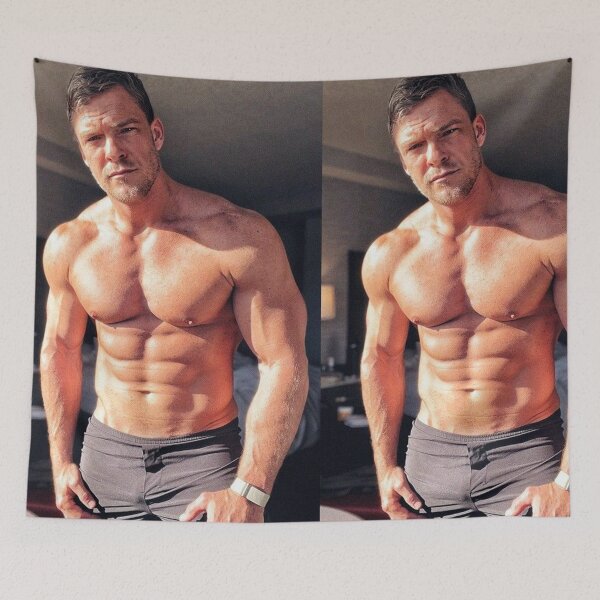 Item preview, Alan Ritchson Shirtless designed and sold by sarzerdesigns.