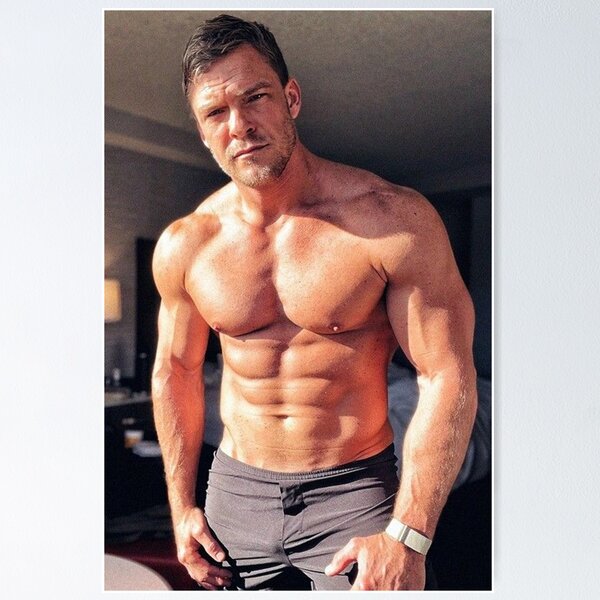 Item preview, Alan Ritchson Shirtless designed and sold by sarzerdesigns.