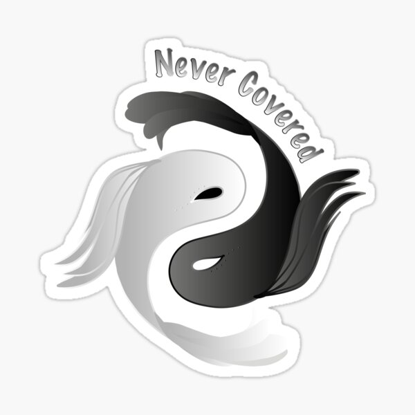 Wisdom. Tao, Taijitu, Yin Yang Koi. Sticker
